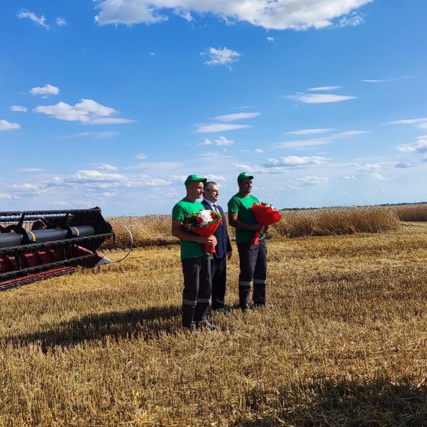 На Гомельщине намолочена первая 1000 тонн зерна